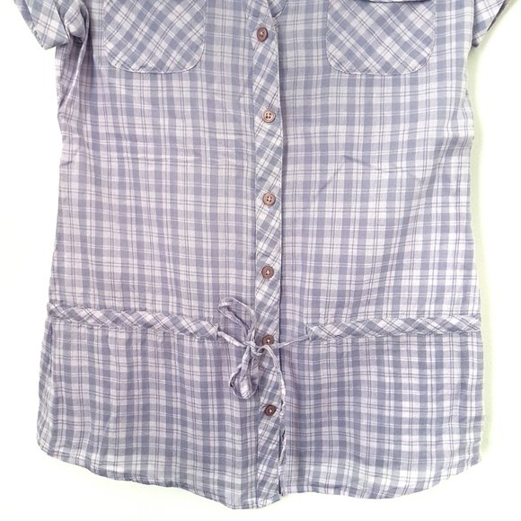 Fun & Flirt Lavender Collar Top - Size S - Picture 3 of 6